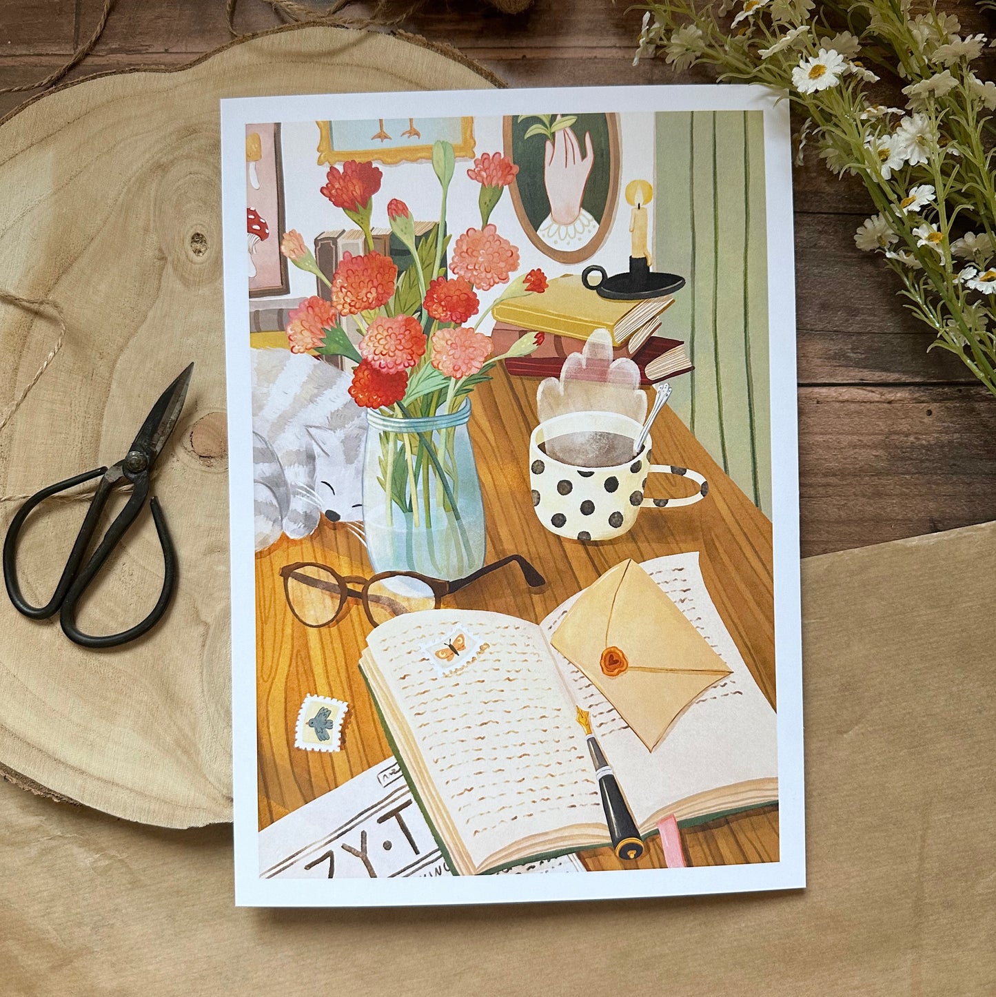 A4-Kunstdruck "Erste Sonnenstrahlen"