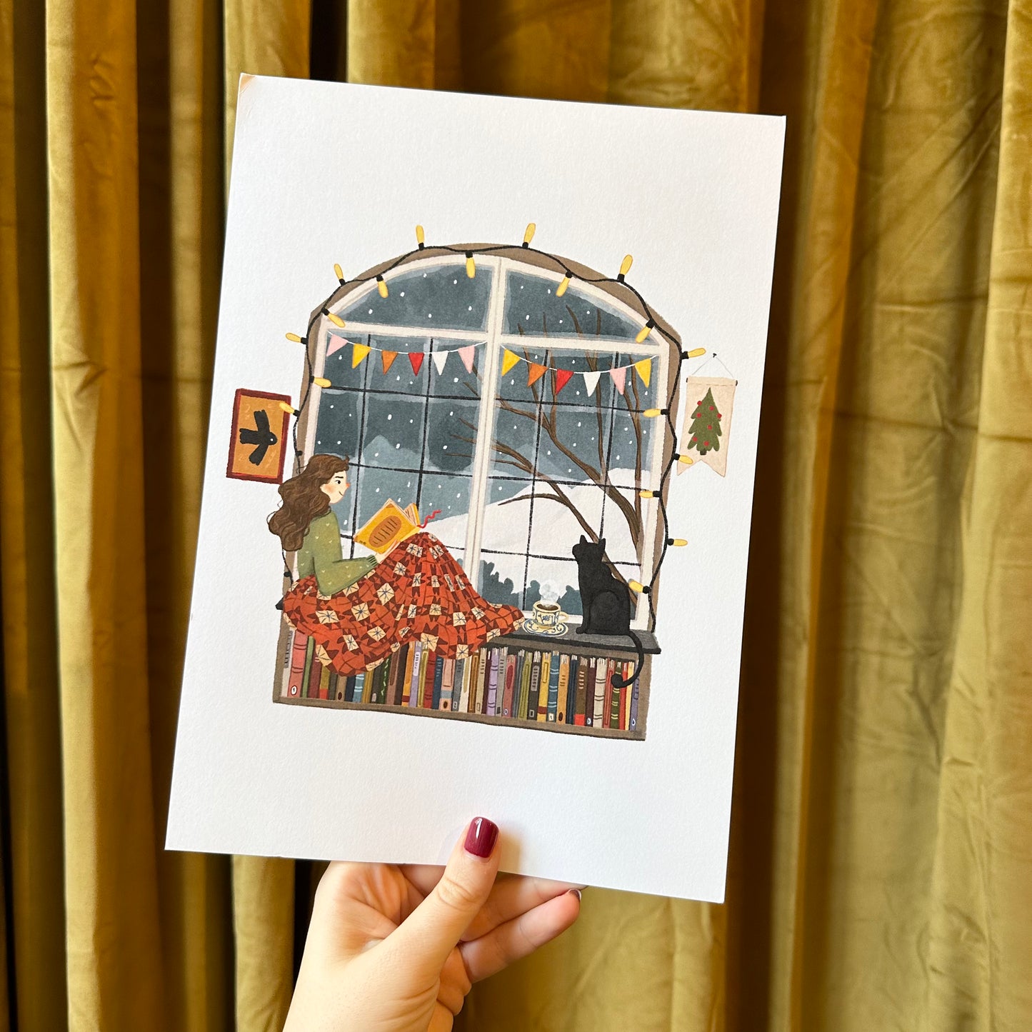 A4-Kunstdruck GEMÜTLICHES LESEN