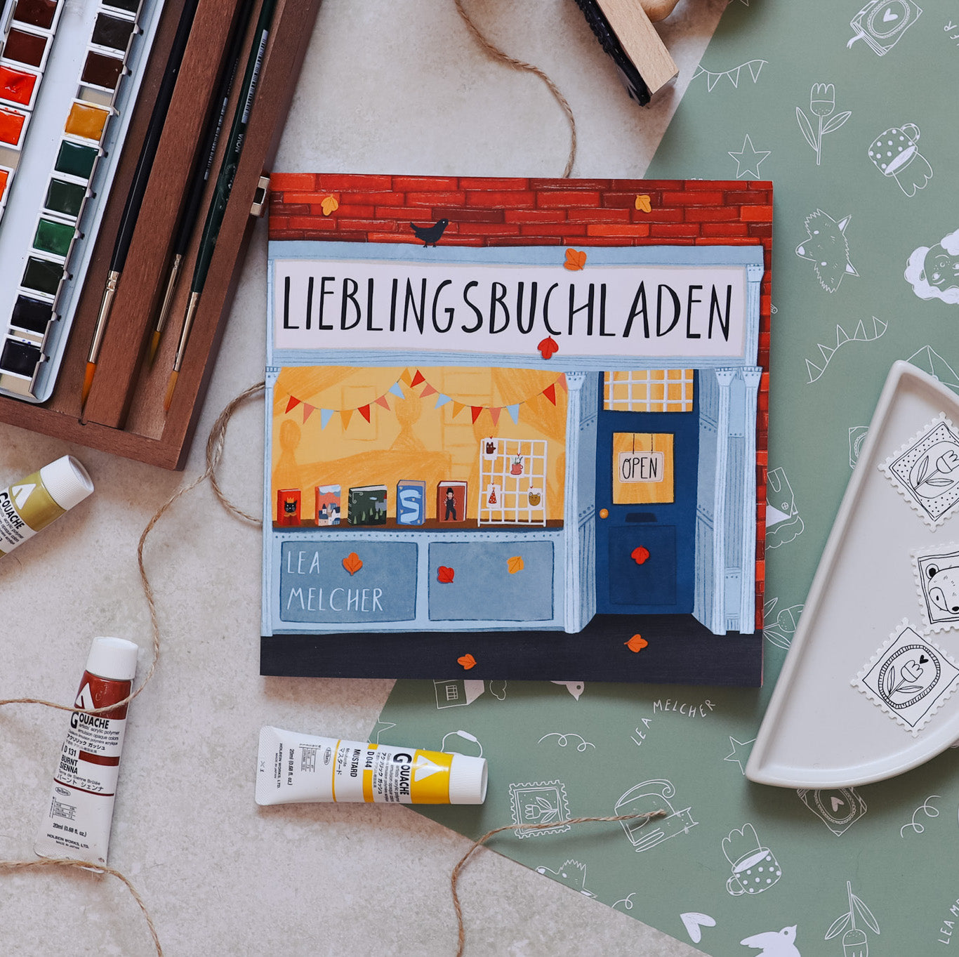 "Lieblingsbuchladen" - illustriertes Buch