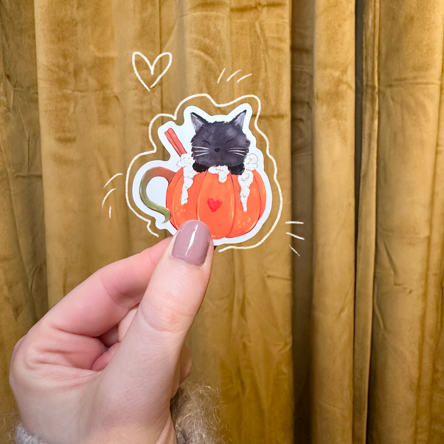 Sticker KÜRBISKATZE