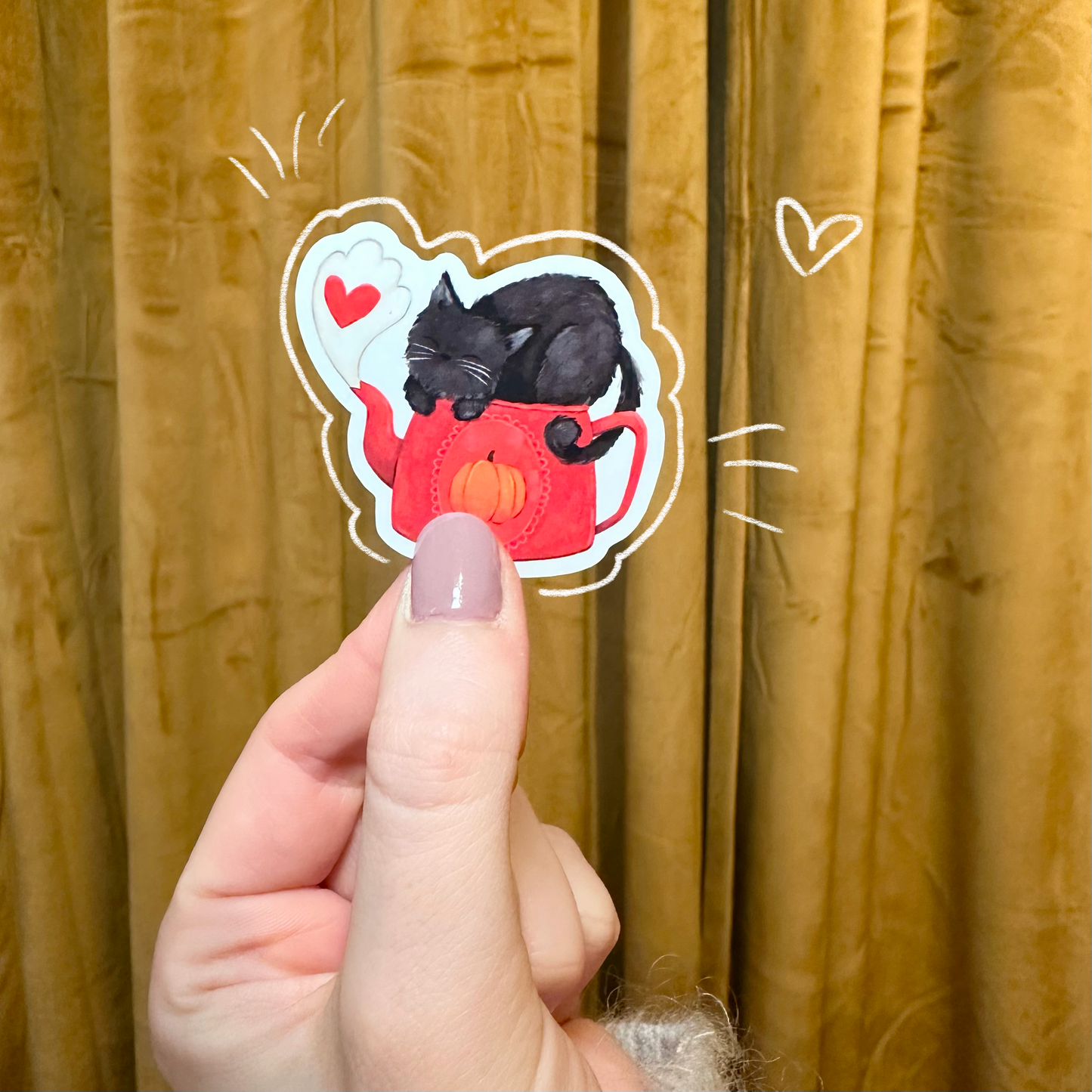 Sticker TEEKANNENKATZE