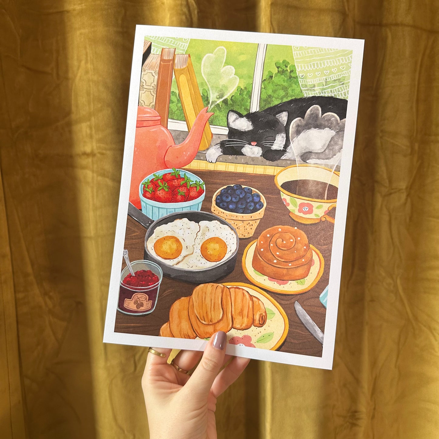 A4-Kunstdruck "Breakfast"
